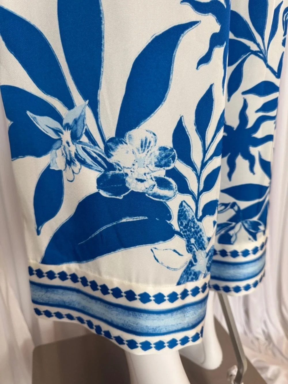 I.N.C. International Matching Blue White Floral 2-Piece set Size L NWOT/NWT